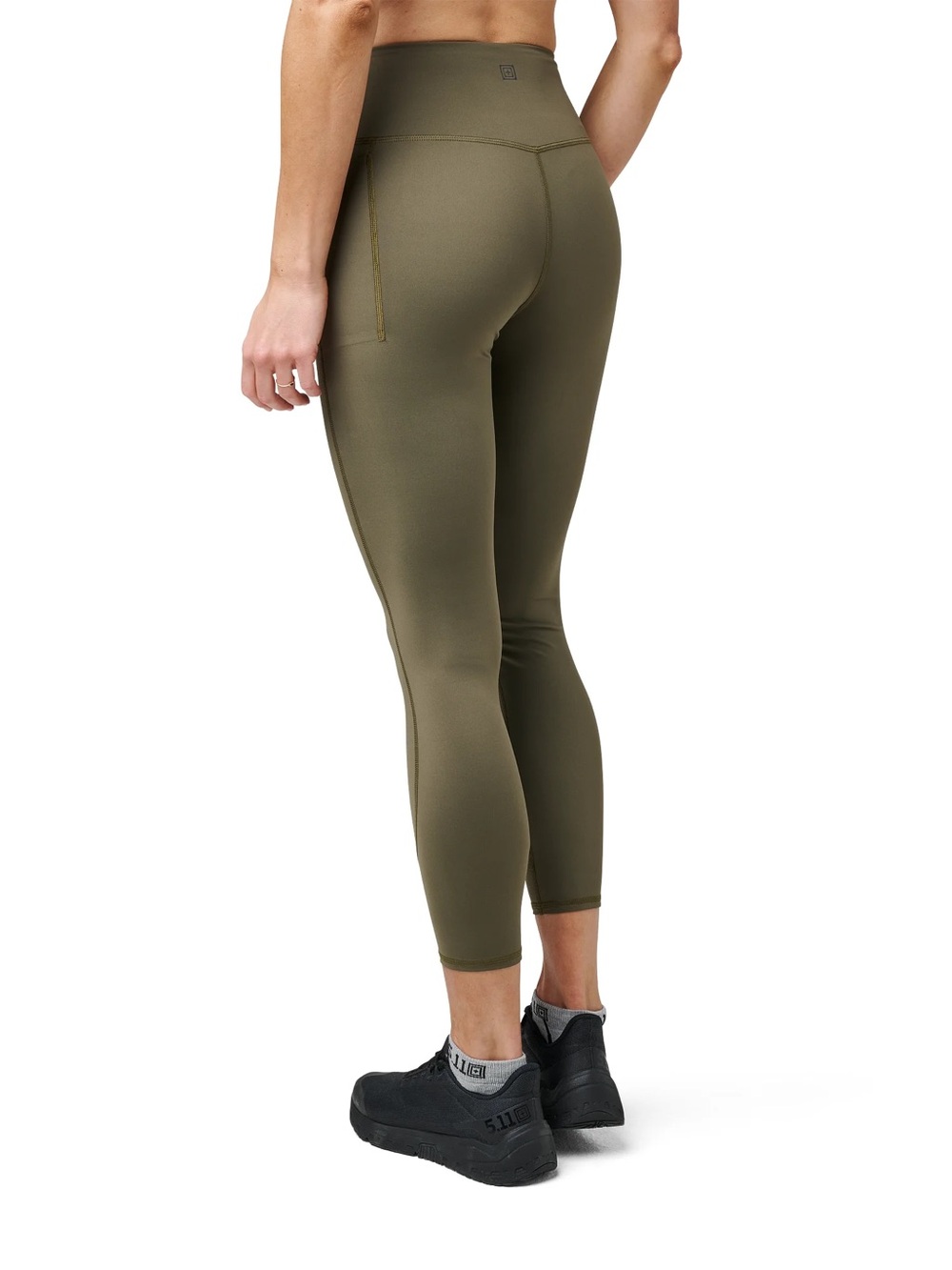 5.11 PT-R Women's High-Rise Ankle Leggings 25” Stretch Green Size M